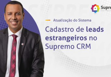 Cadastro de leads estrangeiros no Supremo CRM