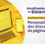 Personalização dos blocos da página inicial: mais autonomia para sua imobiliária no Supremo CRM