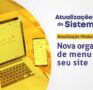 Nova organização de menu no site: mais liberdade para personalizar no Supremo CRM